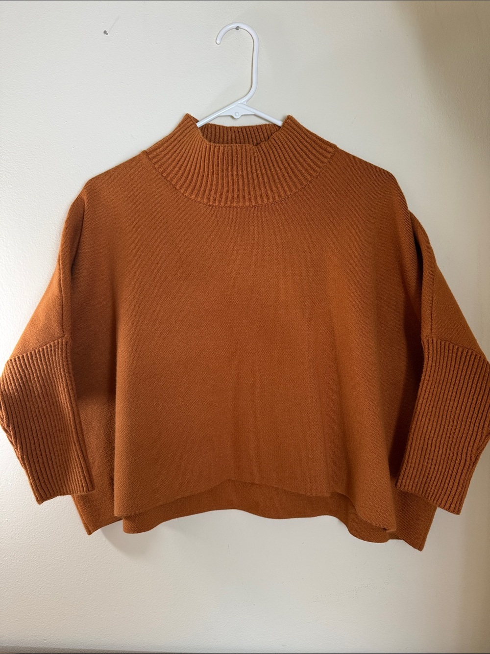 Kerisma Aja Oversized Cowl-Neck Sweater in Rust OS